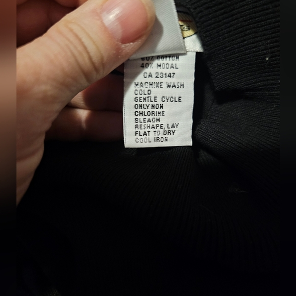 Vintage Talbots Black Mock Turtleneck Sweater sz S NWT - Picture 4 of 4
